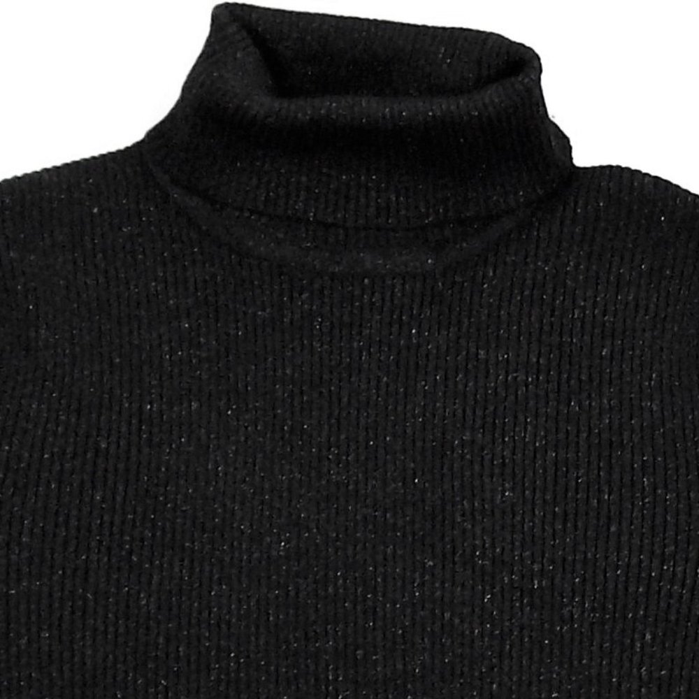 Worthington Black Long Sleeve Turtleneck Sweater - Picture 2 of 5